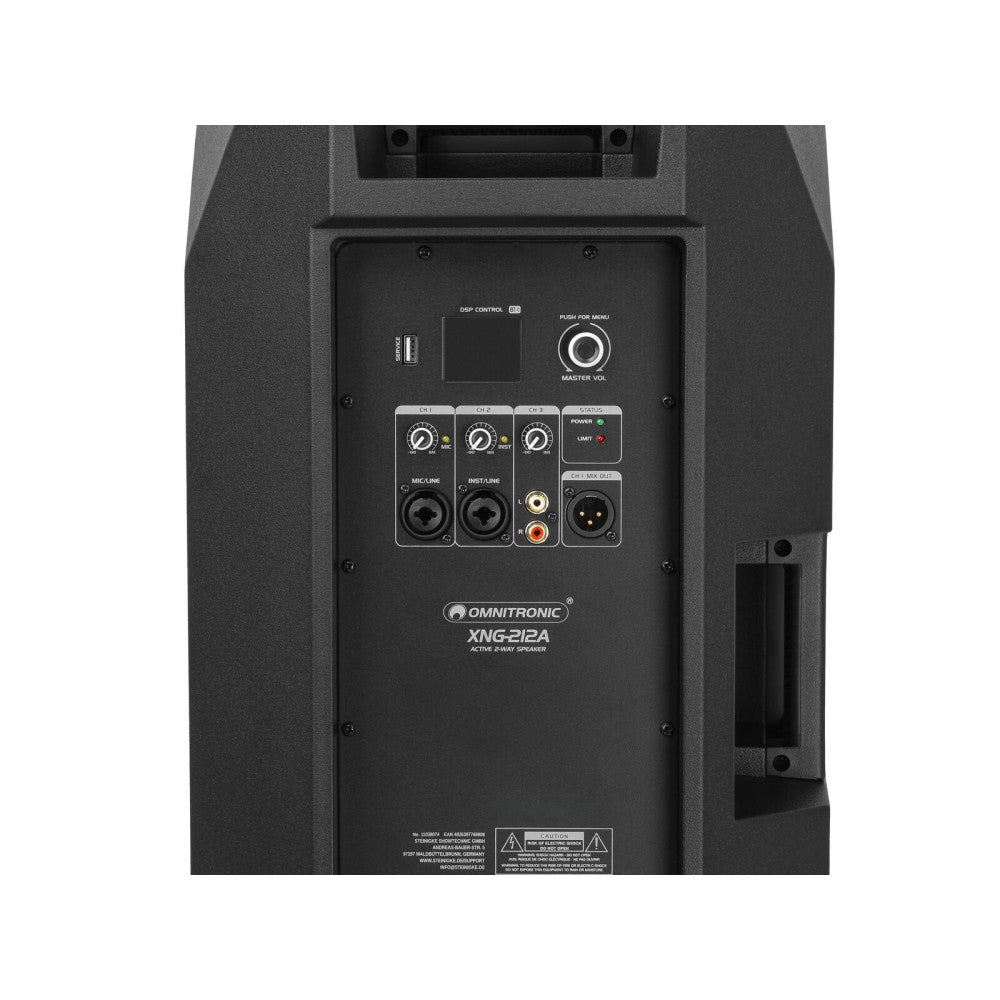 OMNITRONIC XNG-212A 2-way powered speaker, DSP