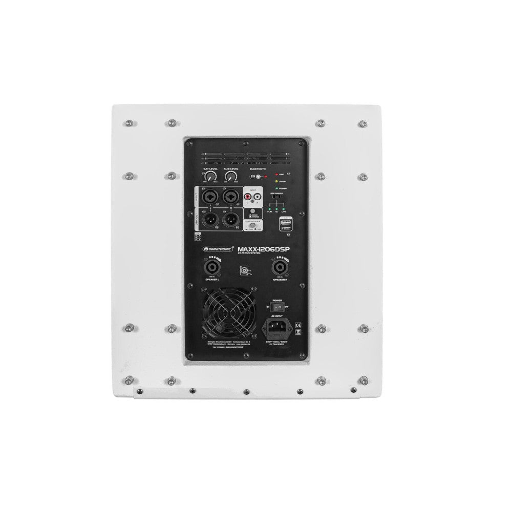 OMNITRONIC MAXX-1206DSP Subwoofer activo de 12" blanco 2.1