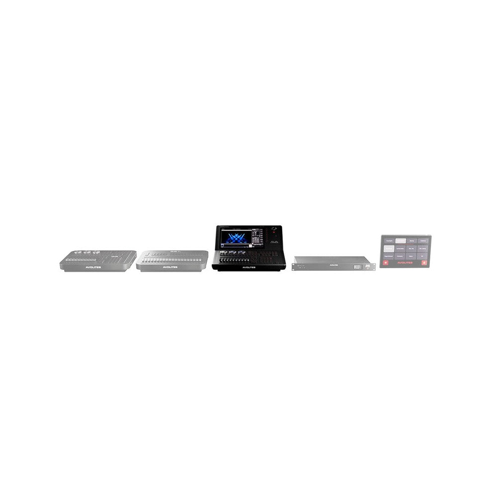 Avolites Compact stand-alone lighting console with 24 native DMX universes powered by Titan software, 12.1" multi-touch display,