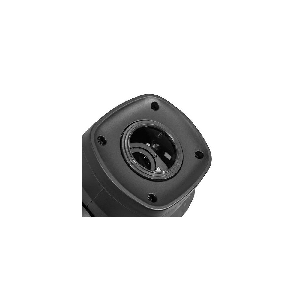 Evolite Compact 100 W cabezal móvil LED, haz de 13°, enfoque motorizado, gobos giratorios, rueda de 7 colores, prisma de 3 facetas, modos DMX duales