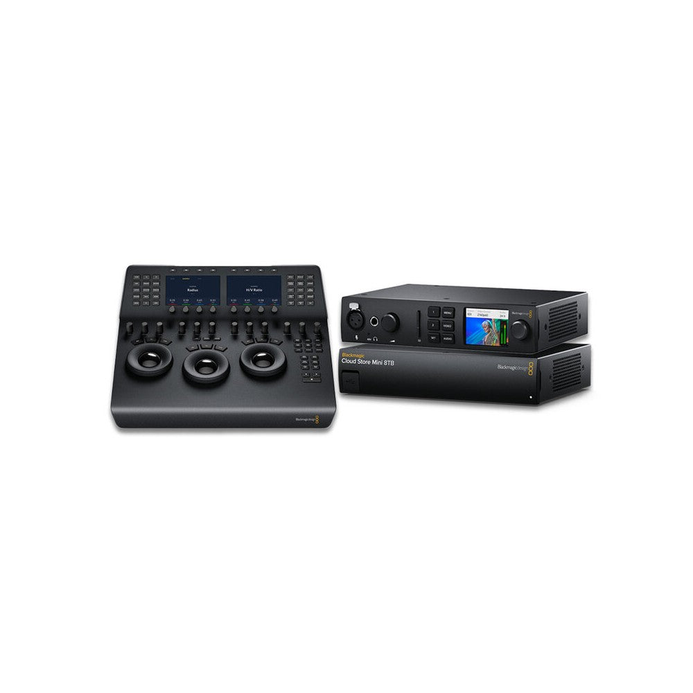 Blackmagic Design DaVinci Resolve Mini Panel + UltraStudio 4K Mini + Blackmagic Cloud Store Mini 8TB + Blackmagic Cloud Store Mi
