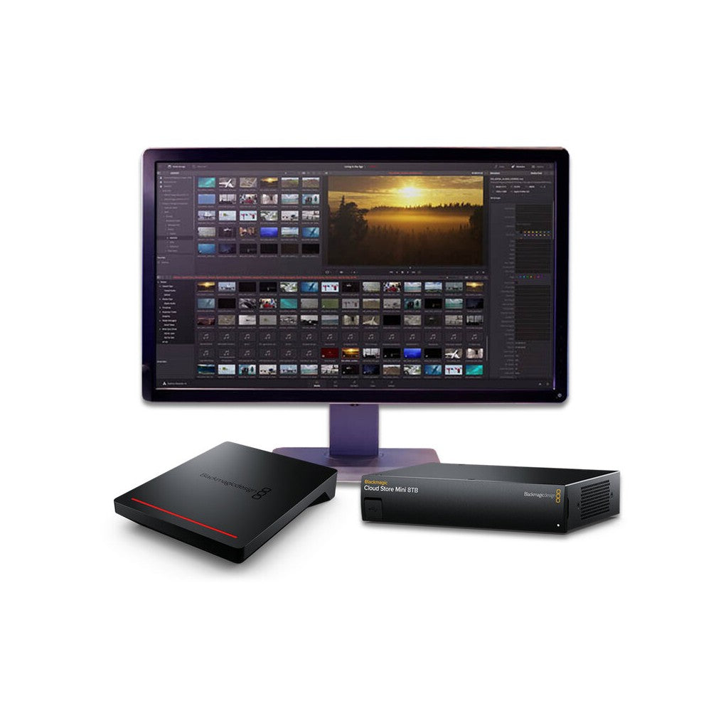 Blackmagic Design DaVinci Resolve Studio + Blackmagic Cloud Store Mini 8TB + Blackmagic Cloud Pod in bundle