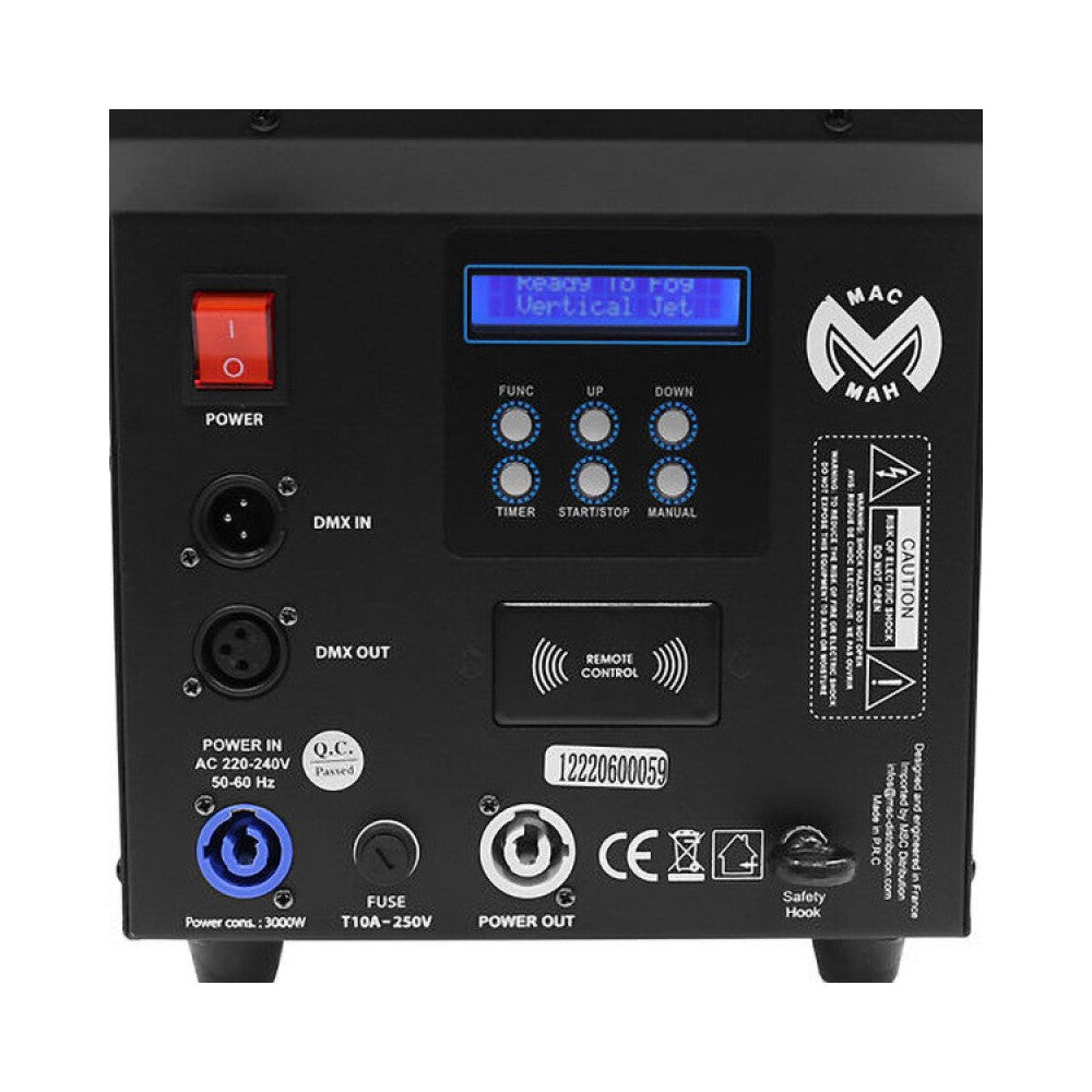 Mac Mah Fog Spray 3000 RGB Máquina de Humo Vertical