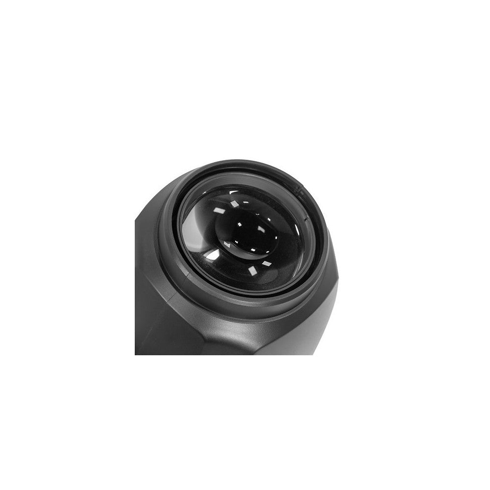 Evolite 350 W hybrid head Beam / Spot / Wash, motorized zoom, fixed / rotating gobos, 3-facet prism, set of 2 + flight case