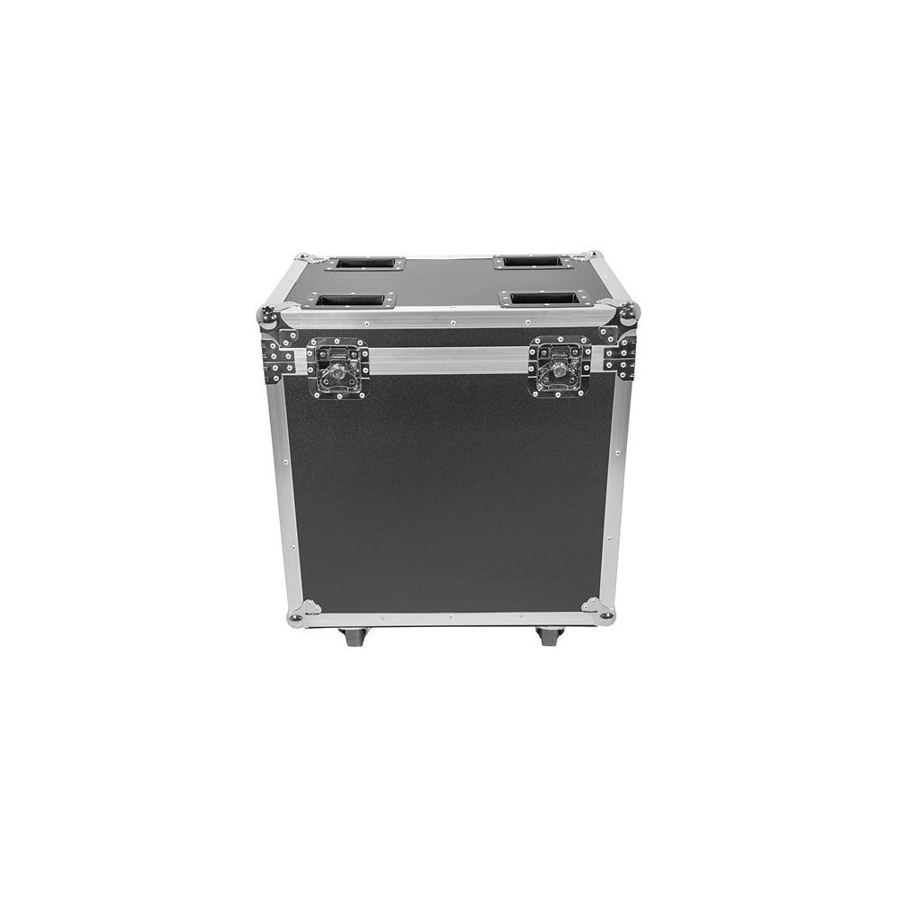 Evolite 350 W hybrid head Beam / Spot / Wash, motorized zoom, fixed / rotating gobos, 3-facet prism, set of 2 + flight case