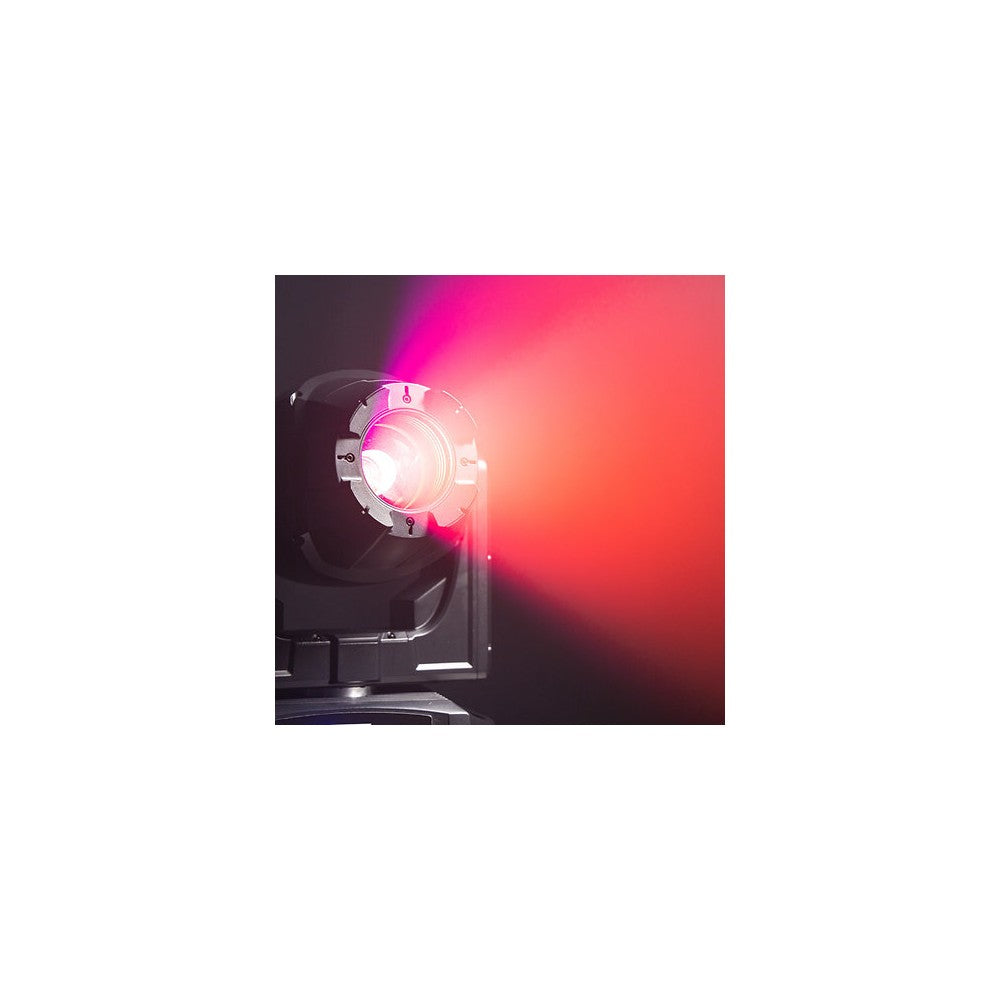 Evolite 250 W floodlight, 4° - 40° zoom, fixed / rotating Gobos, IP65, DMX / auto / sound control