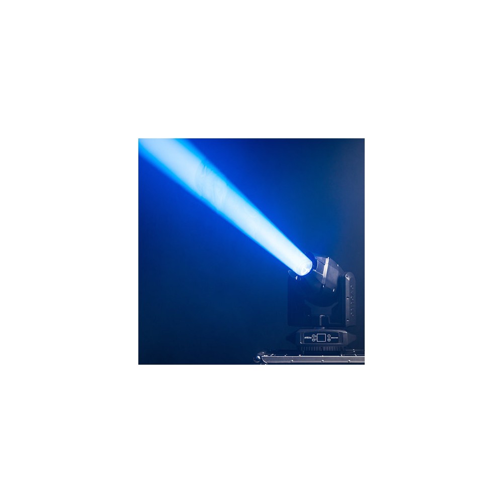 Evolite 250 W floodlight, 4° - 40° zoom, fixed / rotating Gobos, IP65, DMX / auto / sound control