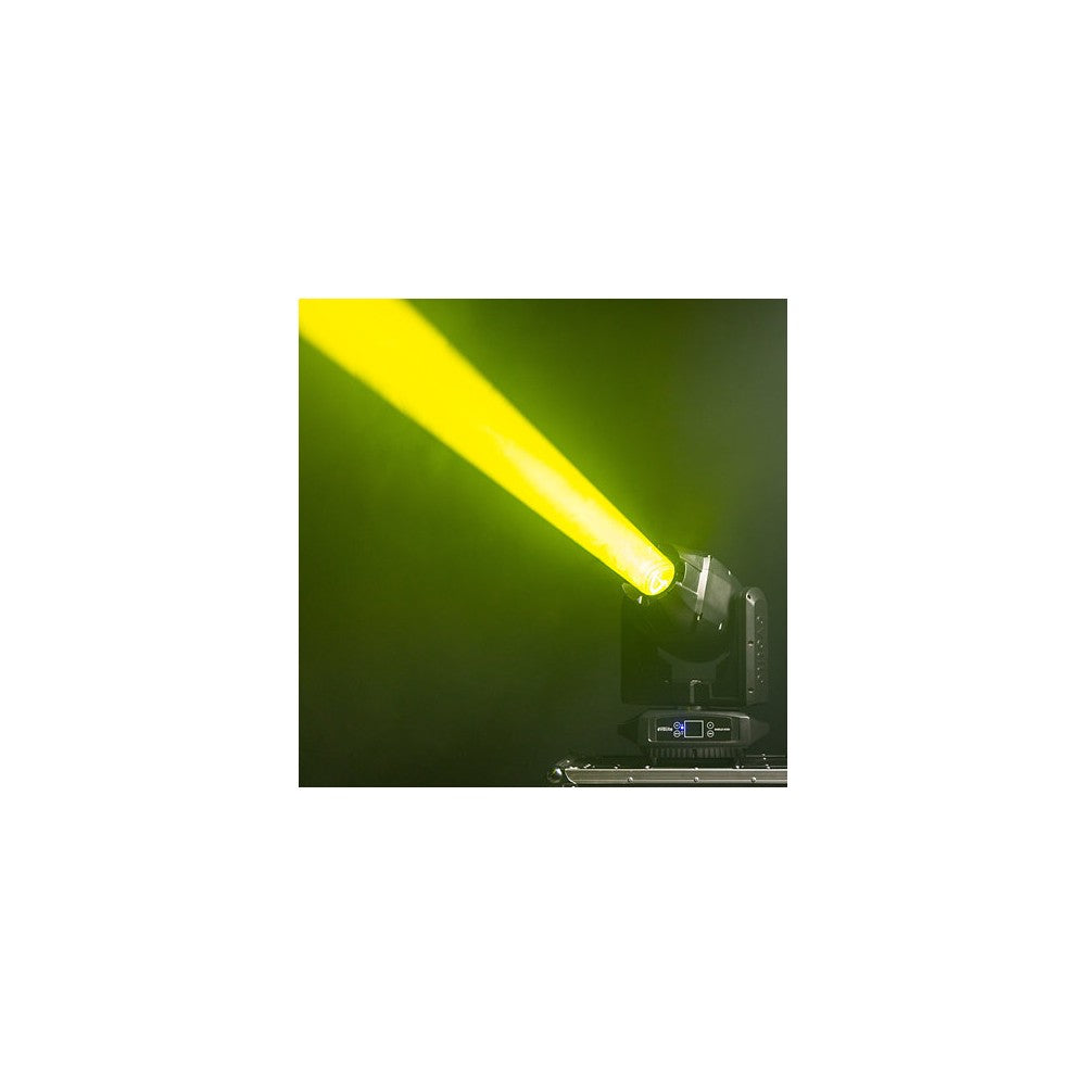 Evolite 250 W floodlight, 4° - 40° zoom, fixed / rotating Gobos, IP65, DMX / auto / sound control