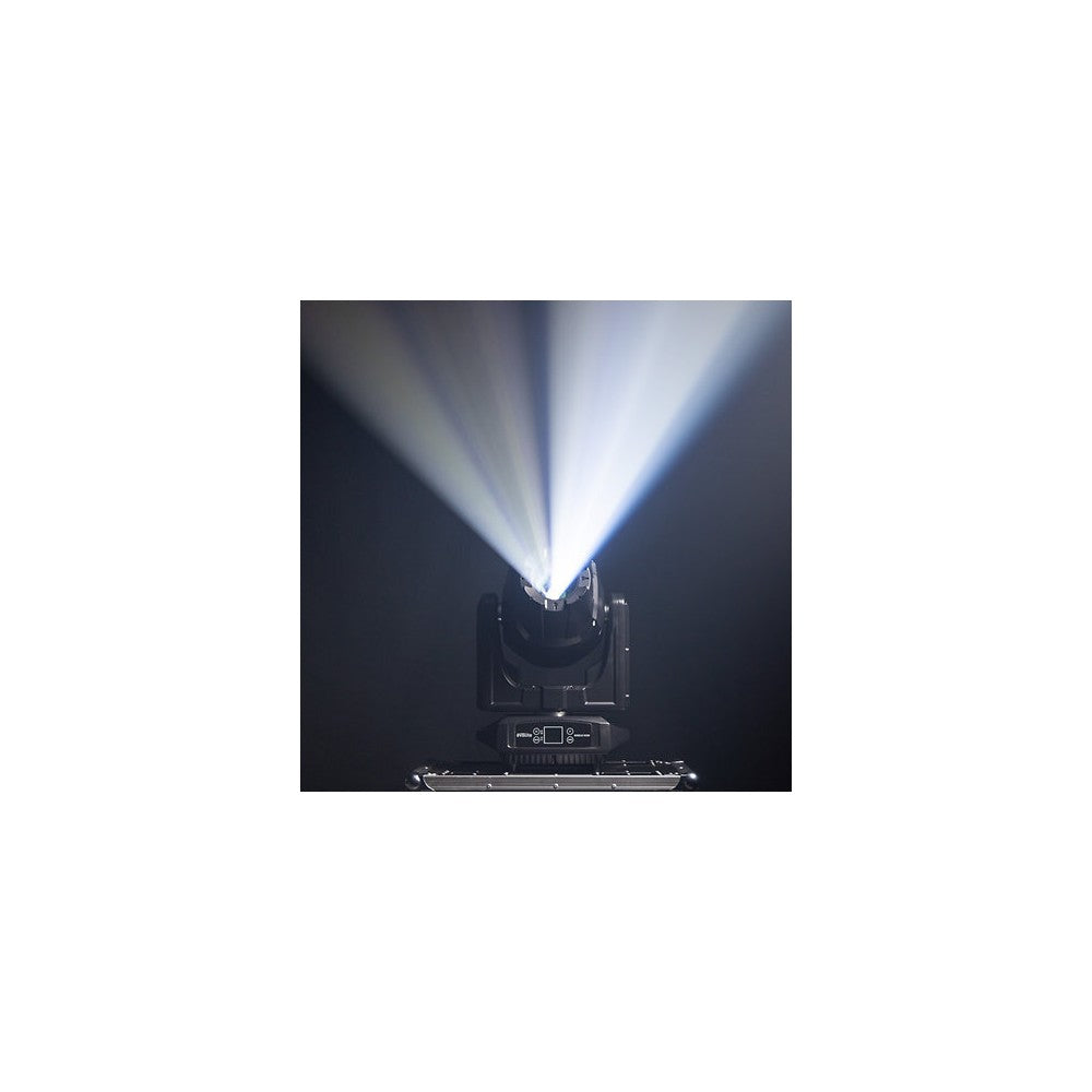 Evolite 250 W floodlight, 4° - 40° zoom, fixed / rotating Gobos, IP65, DMX / auto / sound control