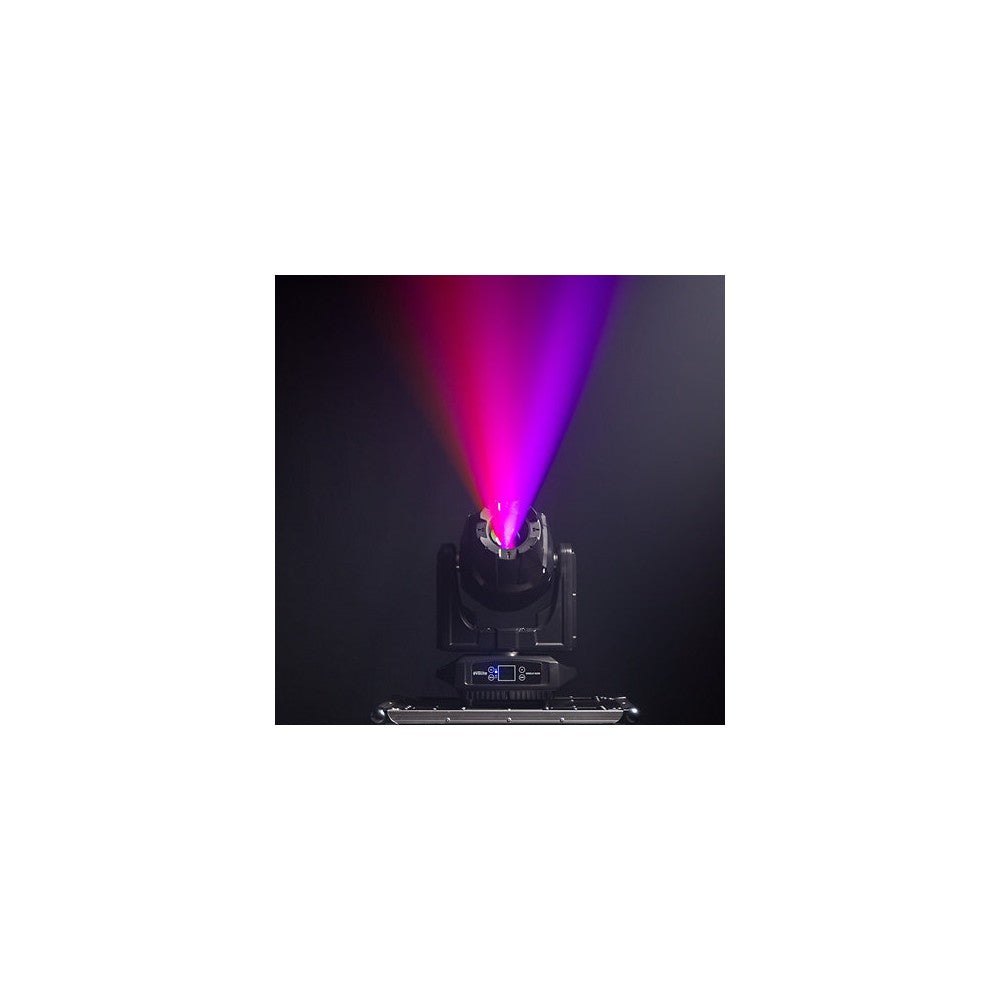Evolite 250 W floodlight, 4° - 40° zoom, fixed / rotating Gobos, IP65, DMX / auto / sound control