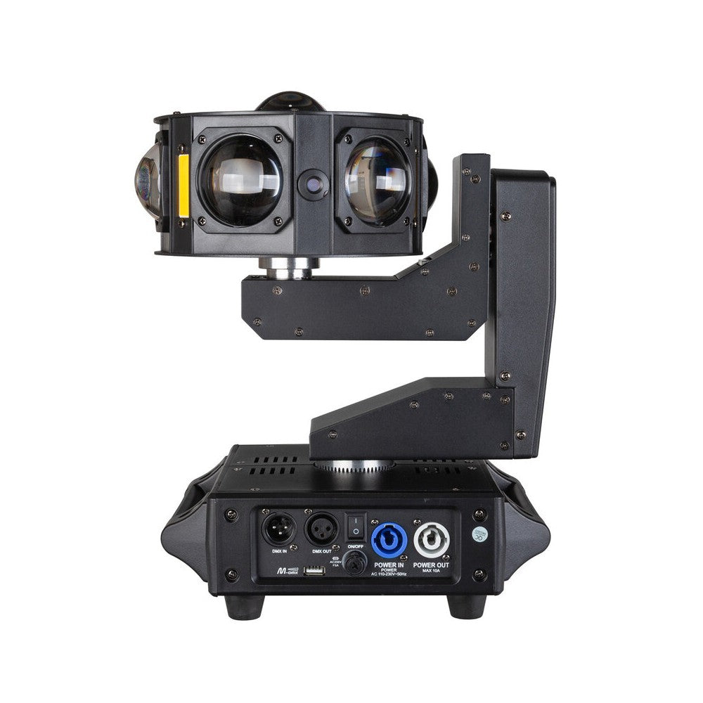 JB Systems Compact 4-in-1 light effect, 3  x 50 mW RGB lasers, 3 x 10 W orange strobes, 28 x 3 W RGBW LEDs and 108 x RGB 3-in-1