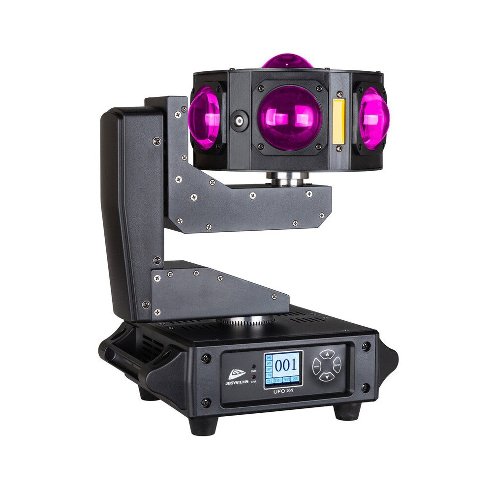 JB Systems Compact 4-in-1 light effect, 3  x 50 mW RGB lasers, 3 x 10 W orange strobes, 28 x 3 W RGBW LEDs and 108 x RGB 3-in-1