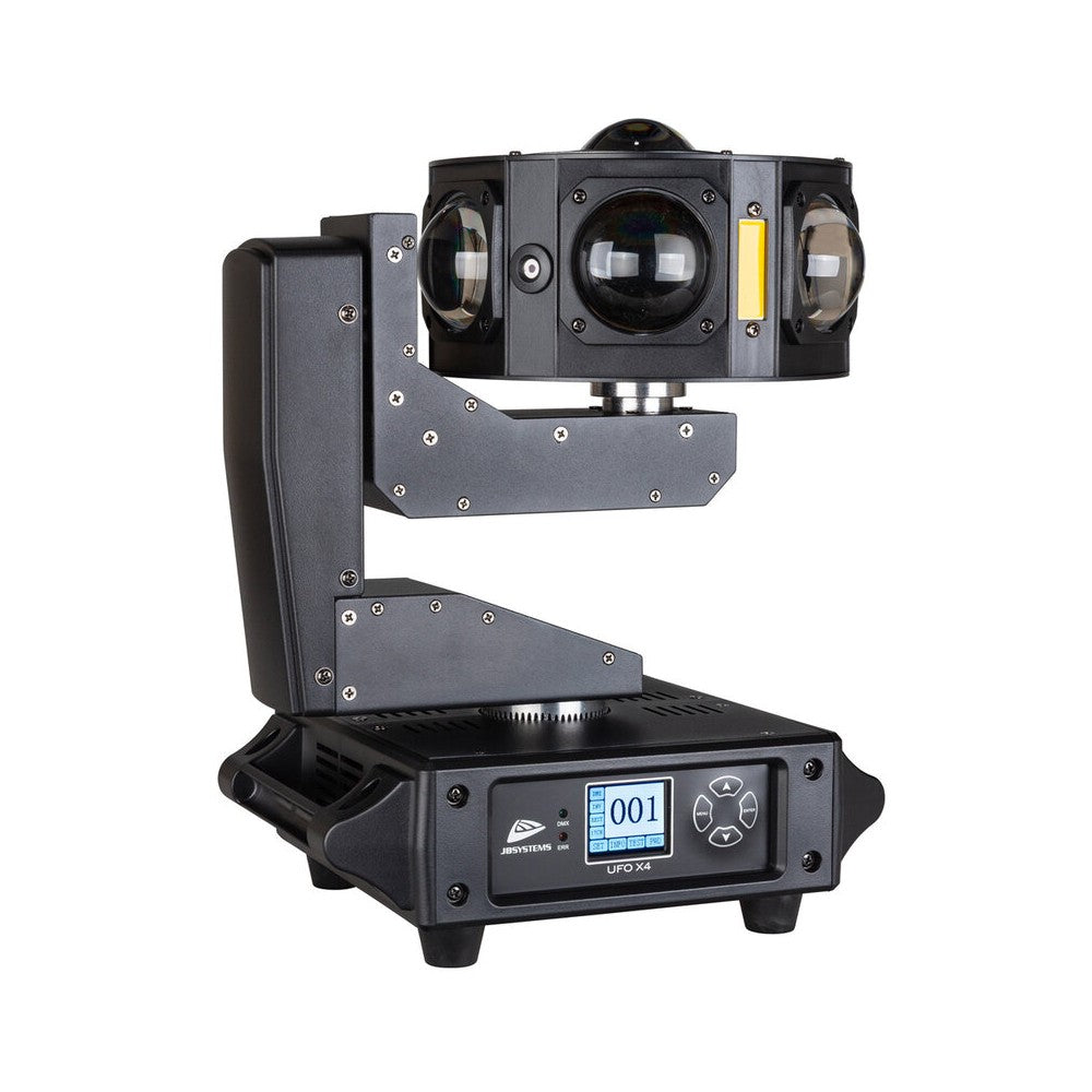 JB Systems Compact 4-in-1 light effect, 3  x 50 mW RGB lasers, 3 x 10 W orange strobes, 28 x 3 W RGBW LEDs and 108 x RGB 3-in-1