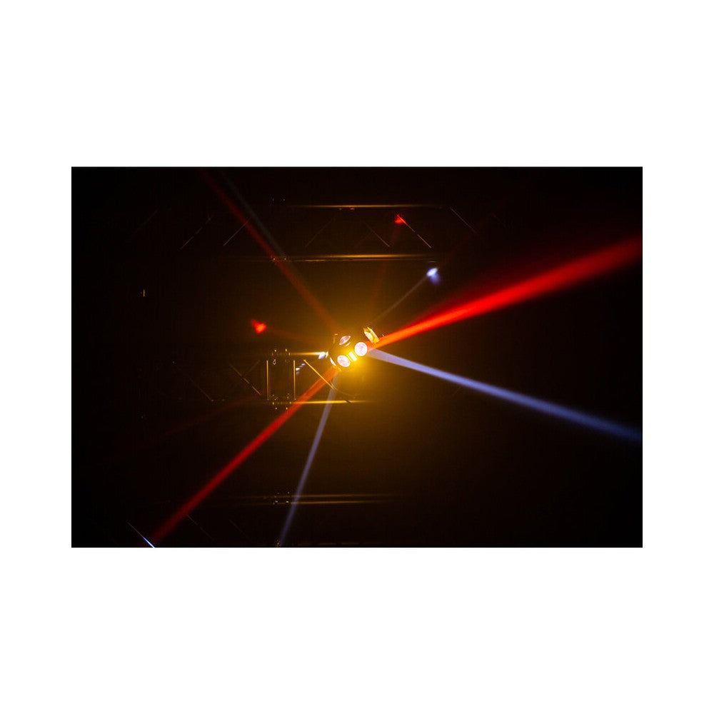JB Systems Compact 4-in-1 light effect, 3  x 50 mW RGB lasers, 3 x 10 W orange strobes, 28 x 3 W RGBW LEDs and 108 x RGB 3-in-1