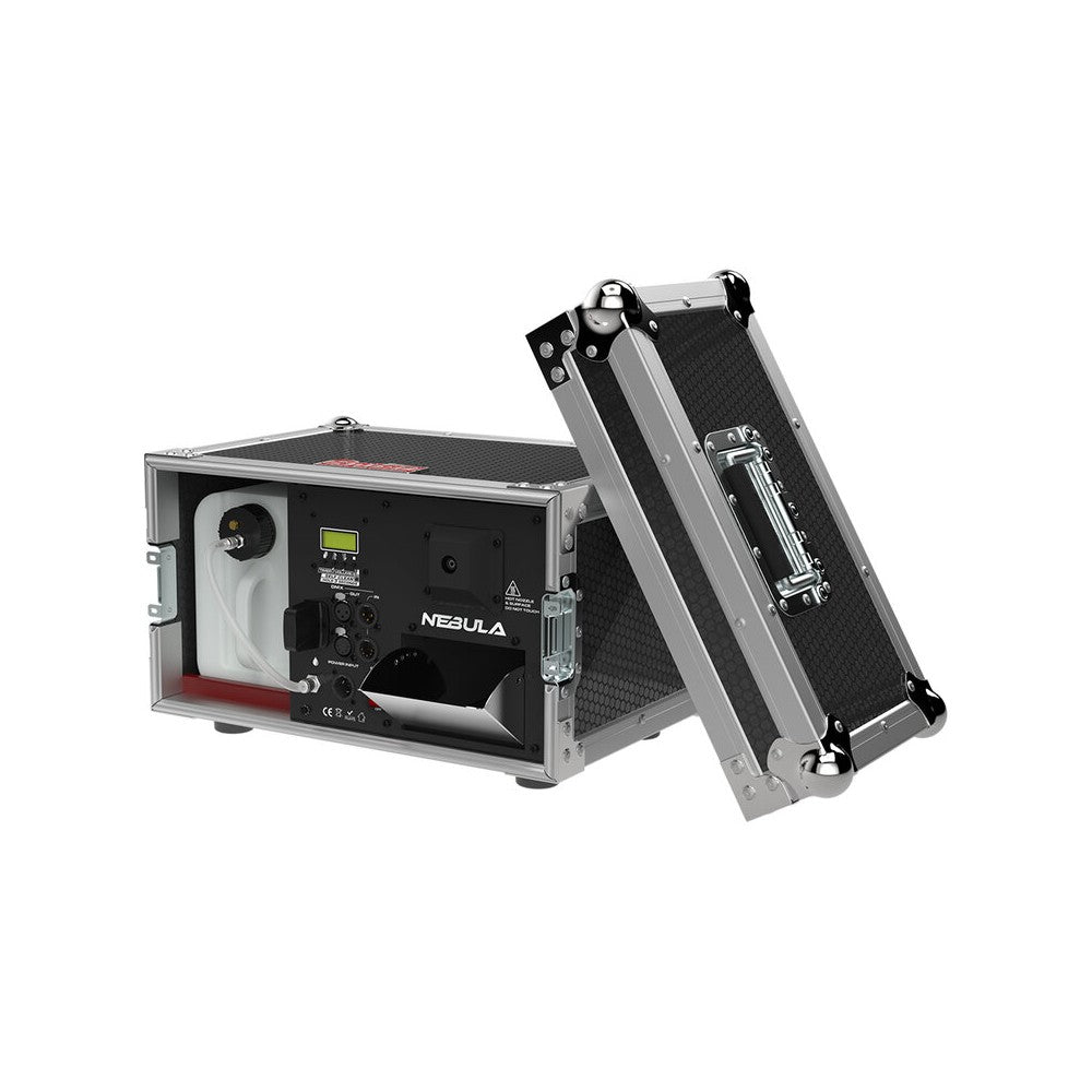 Antari 1300 W universal voltage fazer, 5 L fluid tank capacity, 3-pin and 5-pin DMX, compact &amp; stackable flight case