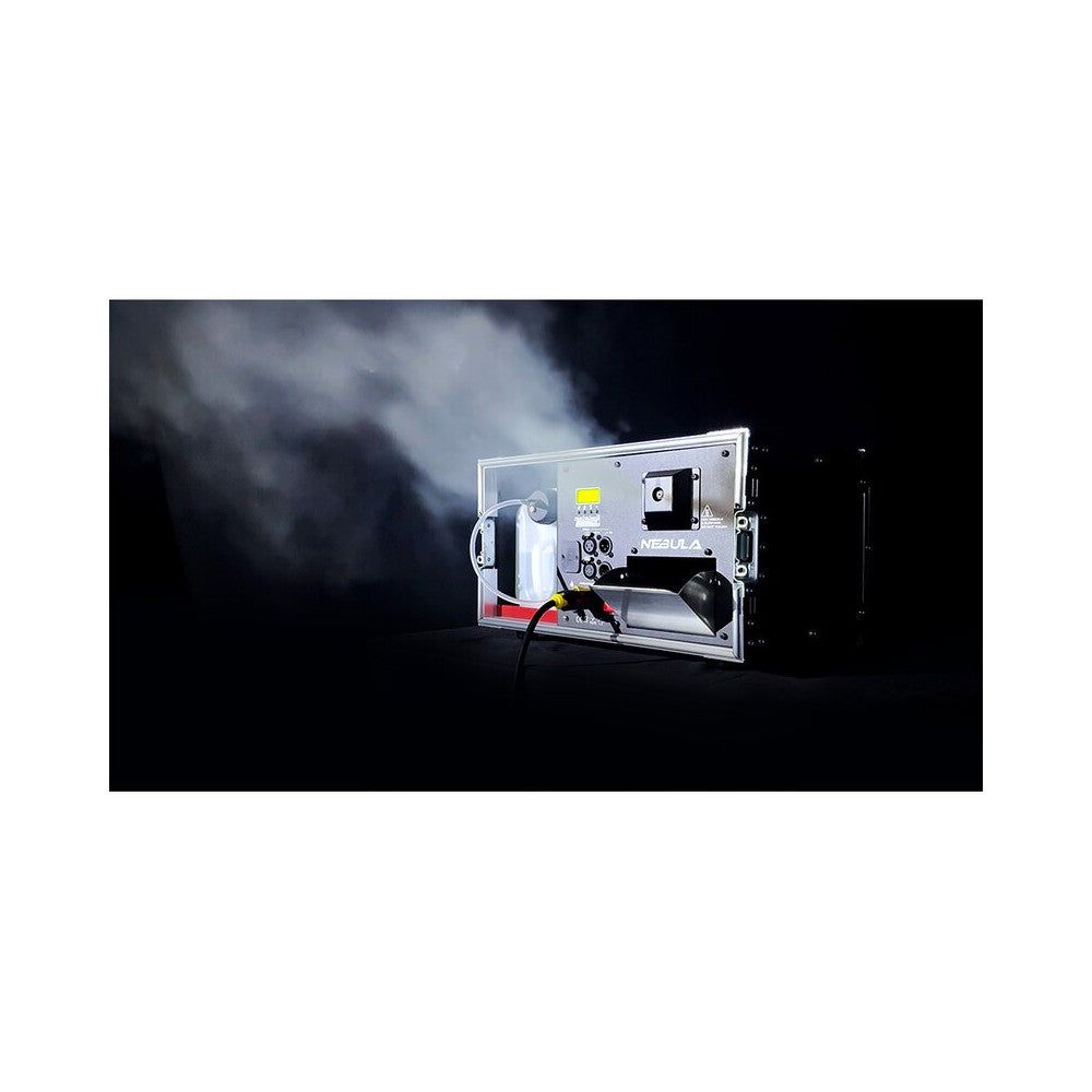 Antari 1300 W universal voltage fazer, 5 L fluid tank capacity, 3-pin and 5-pin DMX, compact &amp; stackable flight case