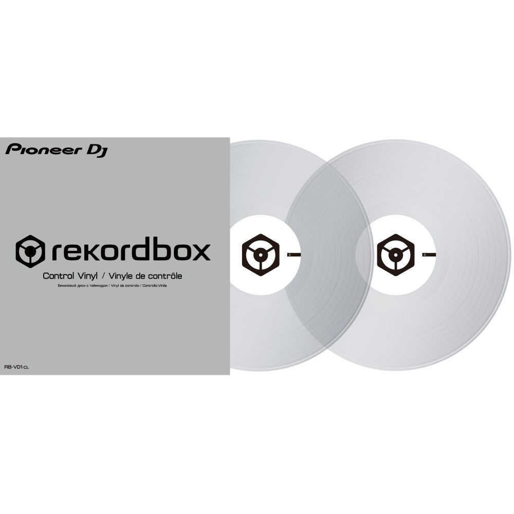 PIONEER RB-VD1-CL Coppia di vinili di controllo Trasparenti