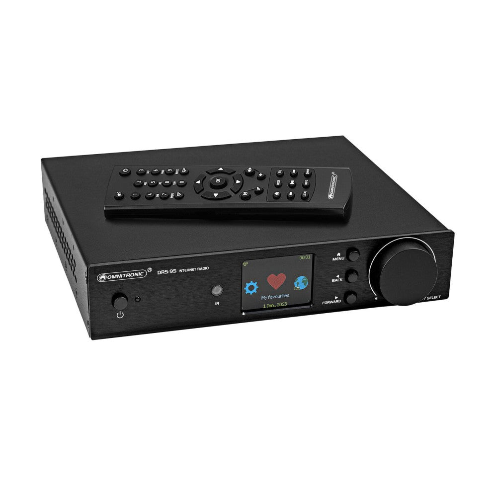OMNITRONIC DRS-95 Internet Radio con DAB+ e Bluetooth
