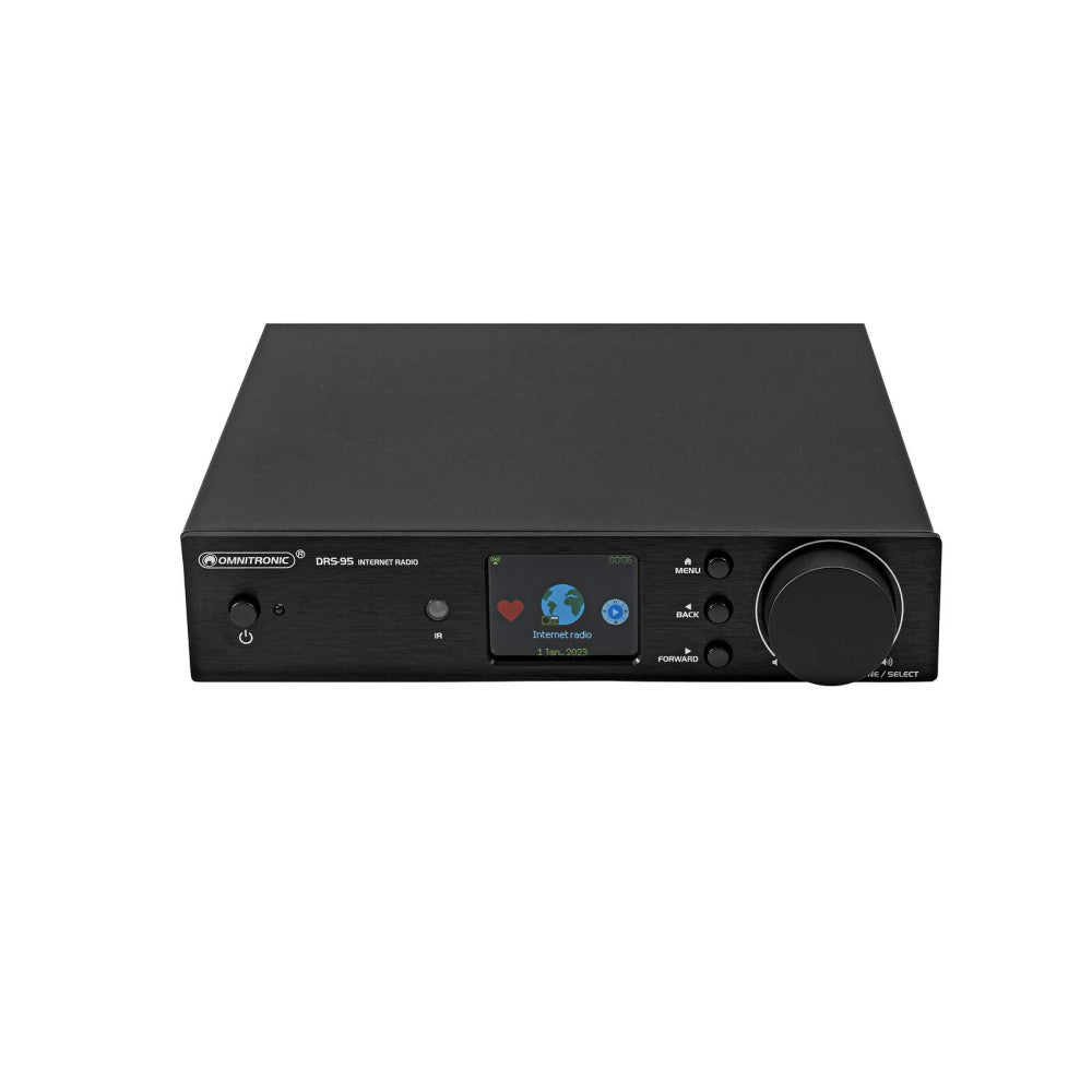 Radio por Internet OMNITRONIC DRS-95 con DAB+ y Bluetooth