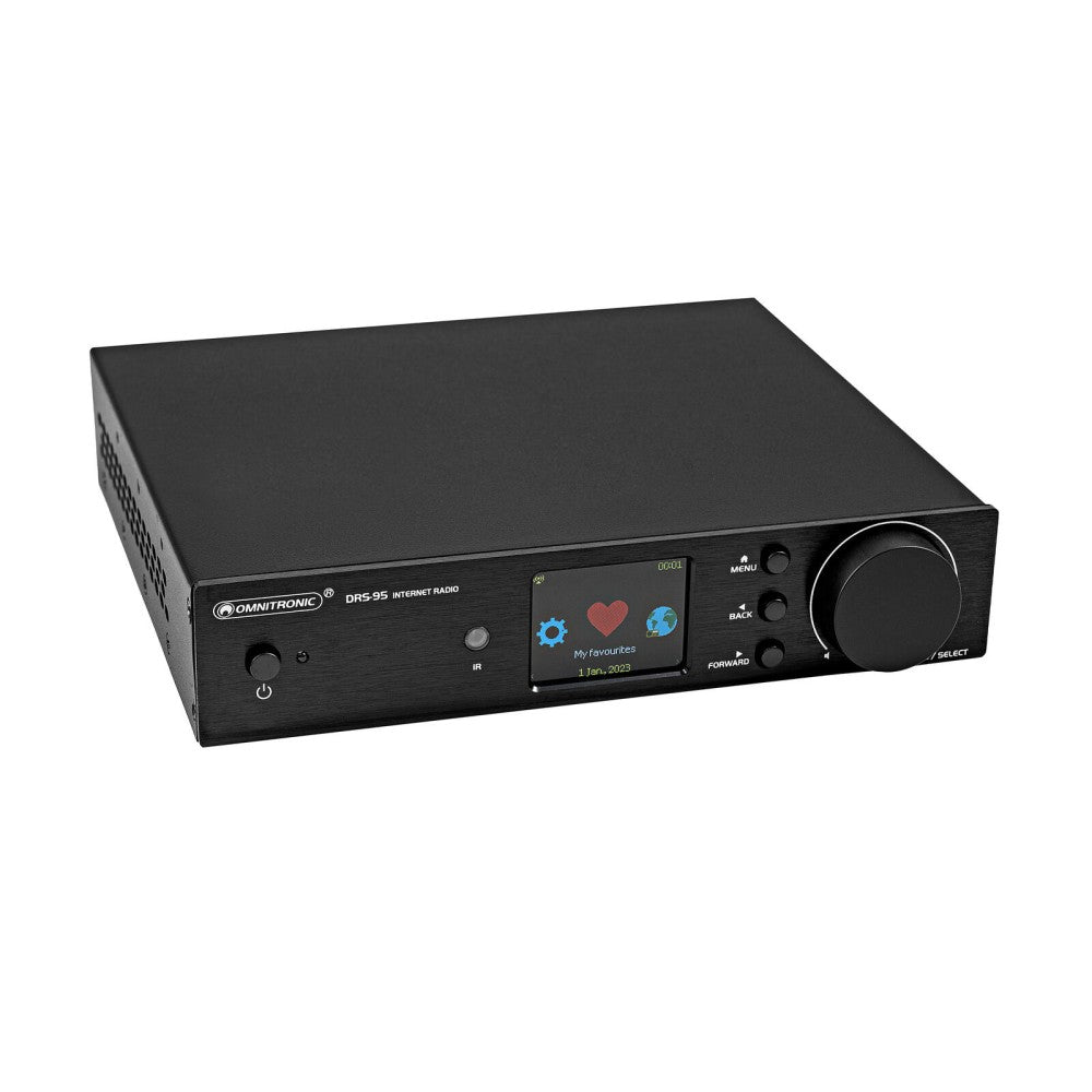 OMNITRONIC DRS-95 Internet Radio con DAB+ e Bluetooth