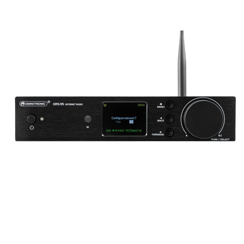 OMNITRONIC DRS-95 Internet Radio con DAB+ e Bluetooth