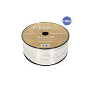 Enova Hifi Reel of Hi-Fi loudspeaker cable, 2 x 1.5 mm2, 100 m, white