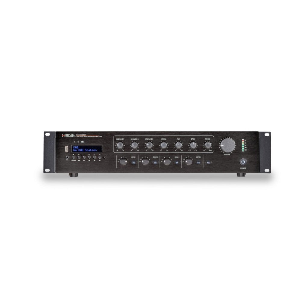 HELVIA POKER-350A Mixer-Amplificatore a 4 zone da 350W con lettore DAB+