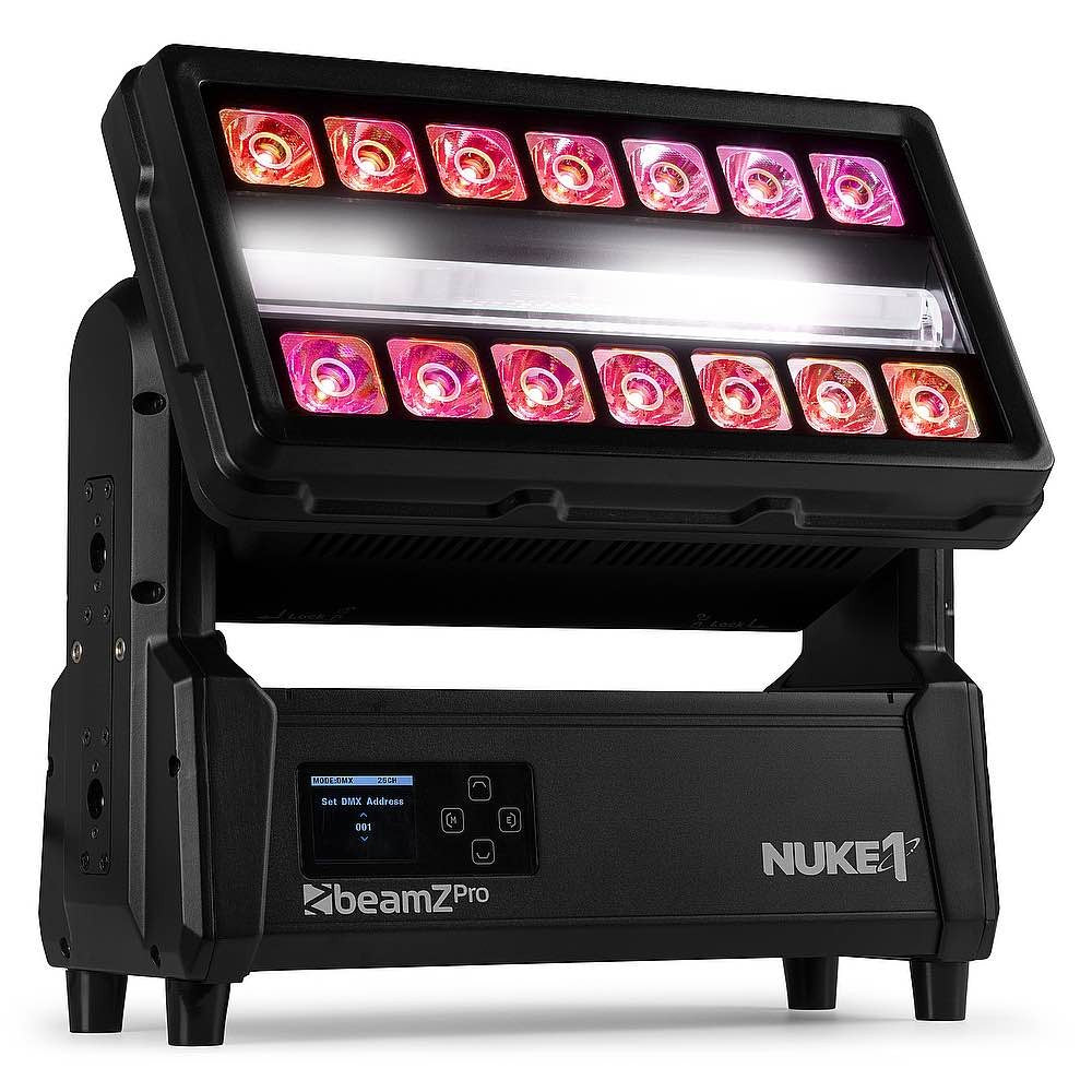 Beamz Pro Nuke1 MH Strobe IP65 14x40W+96x10W