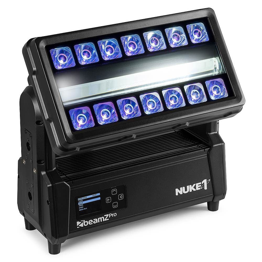 Beamz Pro Nuke1 MH Strobe IP65 14x40W+96x10W