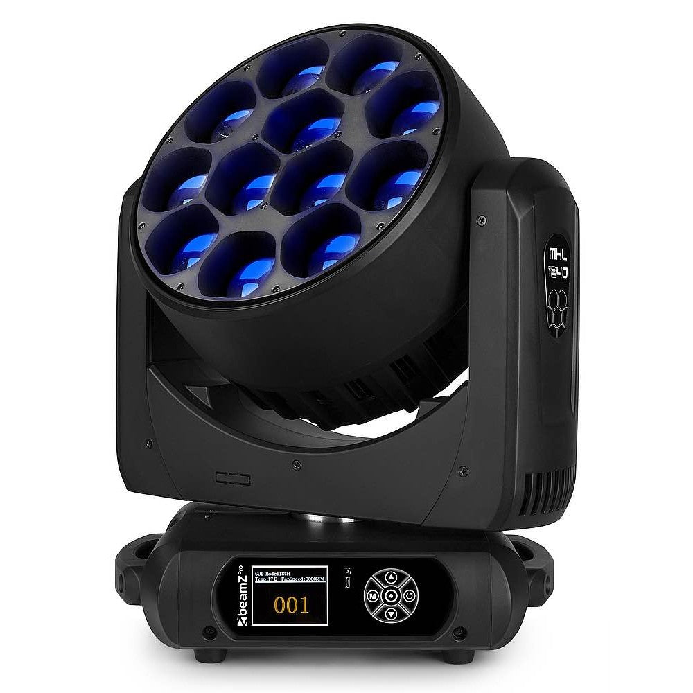 Beamz Pro MHL1240 Moving Head Zoom 12x40W