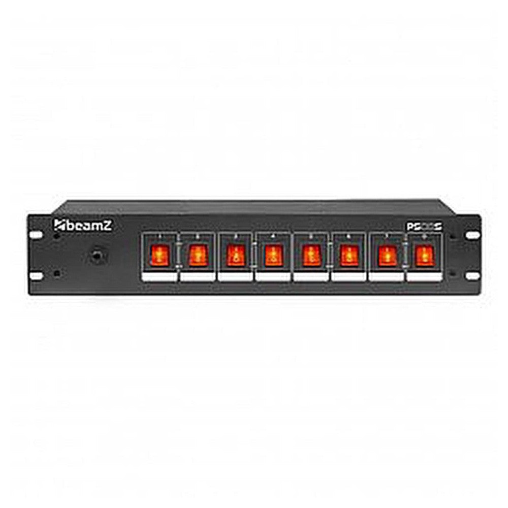 Beamz PS08S Switch panel 8ch Schuko