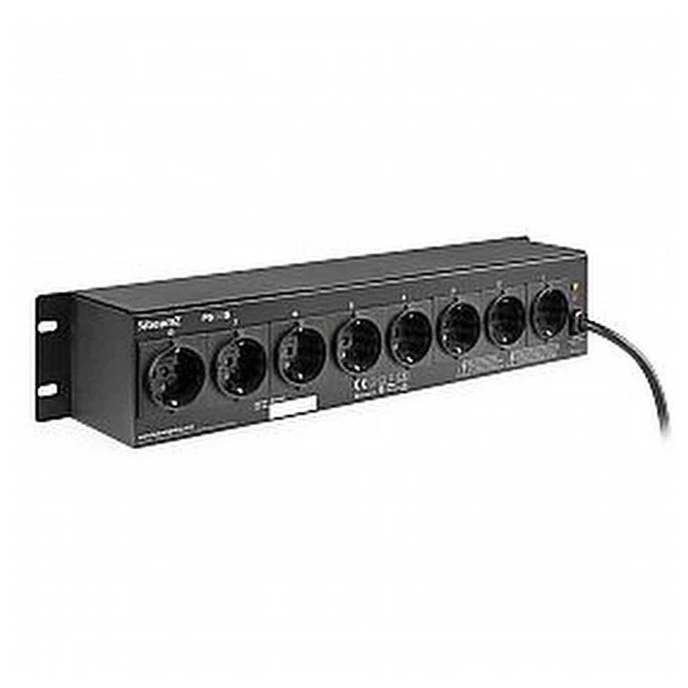 Beamz PS08S Panel de control de 8 canales Schuko