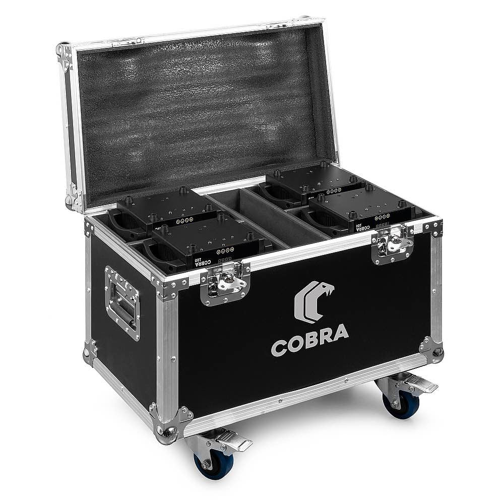 Beamz FC4COBRA flightcase 4 pcs COBRA