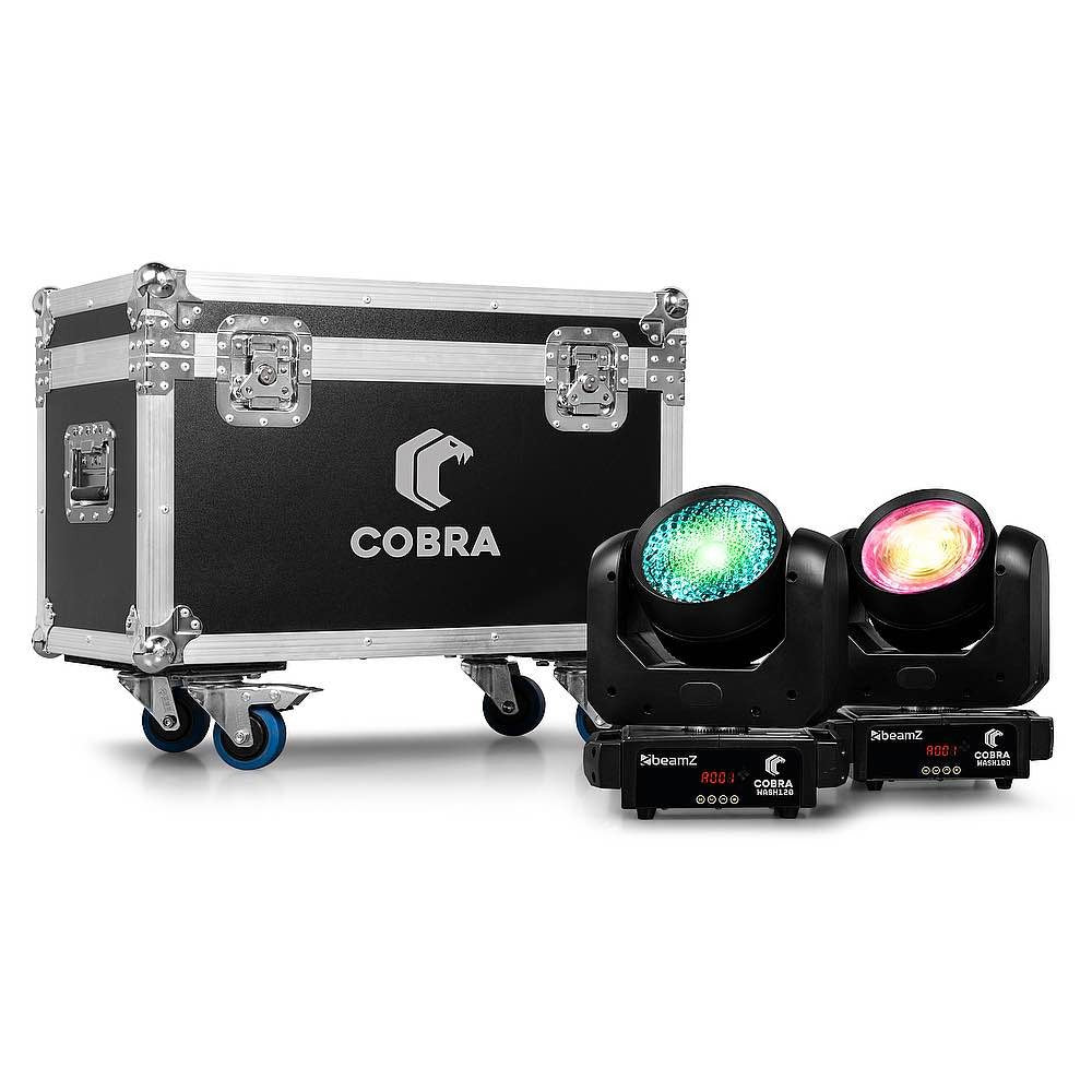Beamz FC4COBRA flightcase 4 pcs COBRA