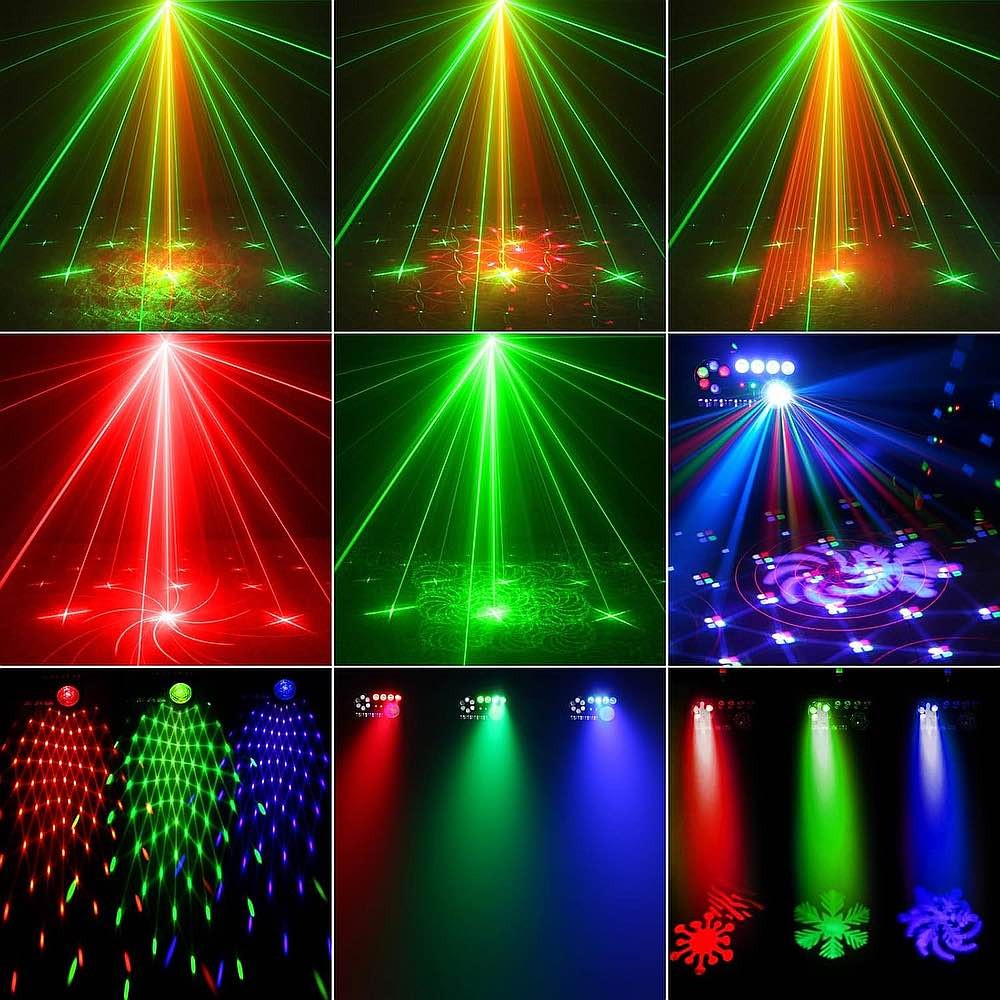 Beamz Shimmer 4 Efecto Múltiple DJ DMX IR