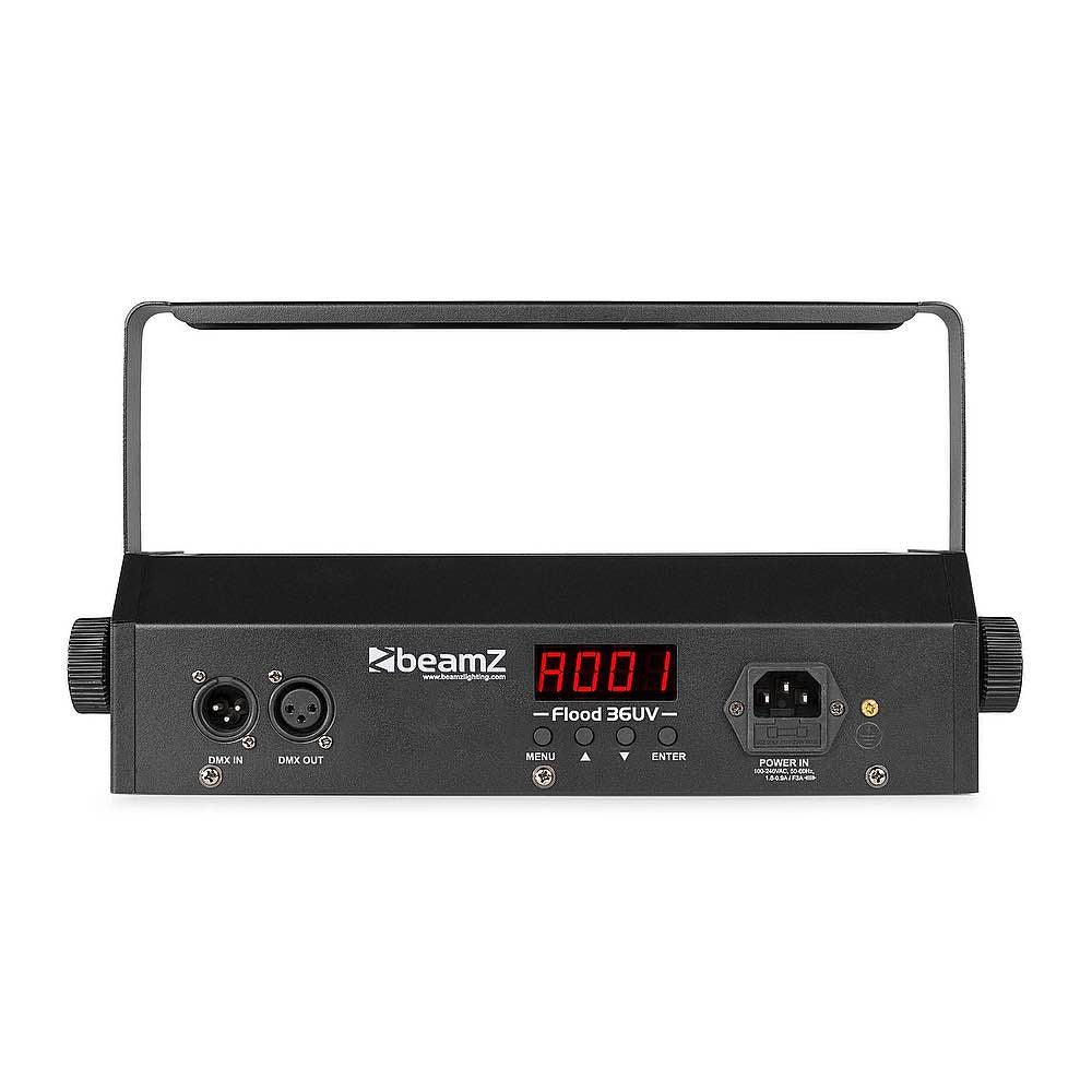 Beamz Flood36UV 36x3W UV DMX Estroboscópico