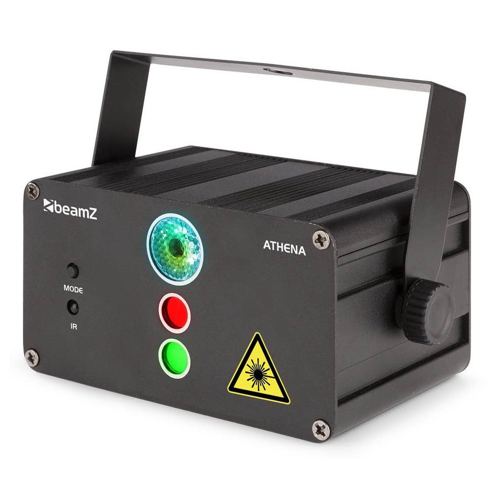 Beamz Athena Laser R/G Gobo RGB IRC Bat.
