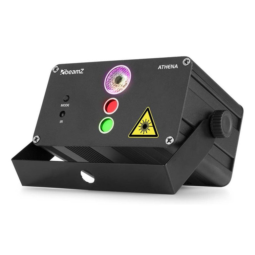 Beamz Athena Laser R/G Gobo RGB IRC Bat.