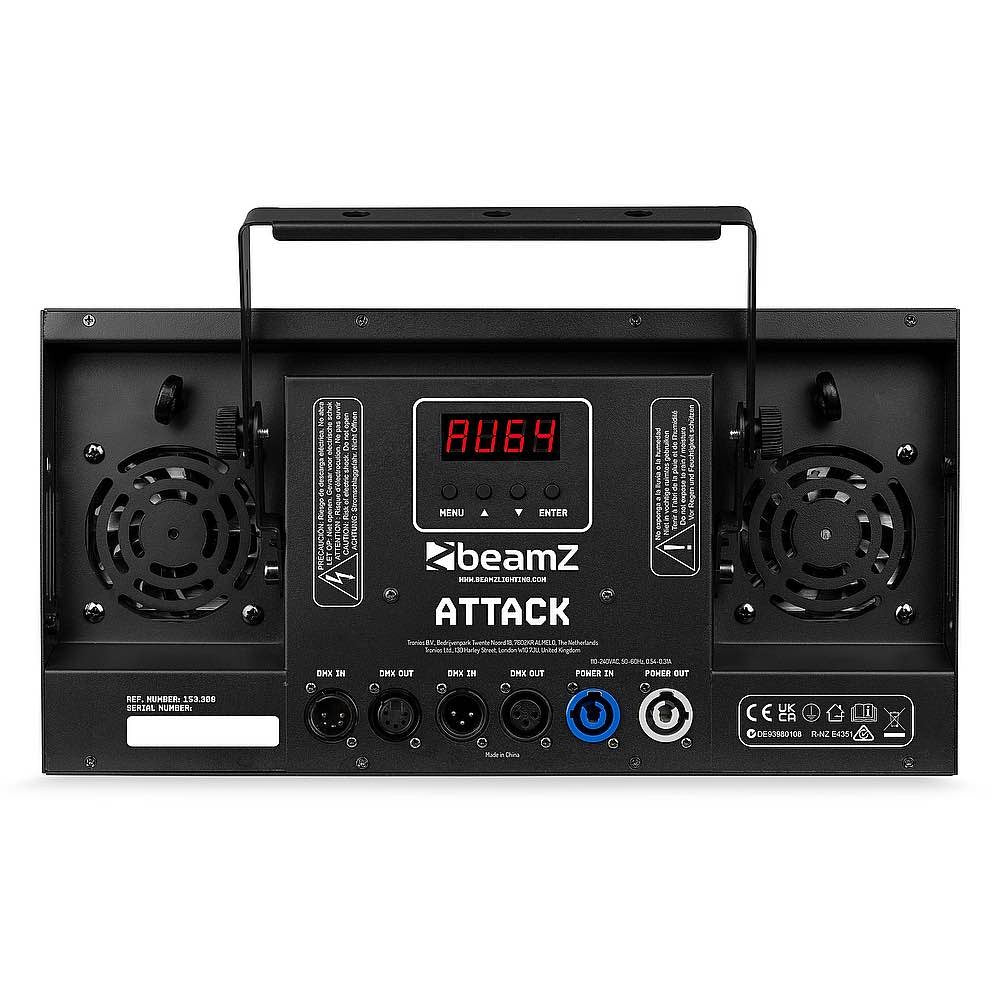 Beamz Attack Stroboscoop Combi RGB+CW pix