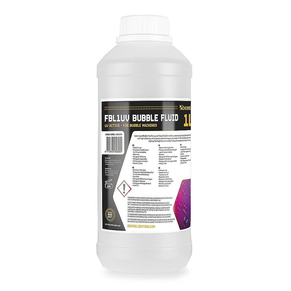 Beamz FBL1UV Bubble Liquid 1L UV Activ