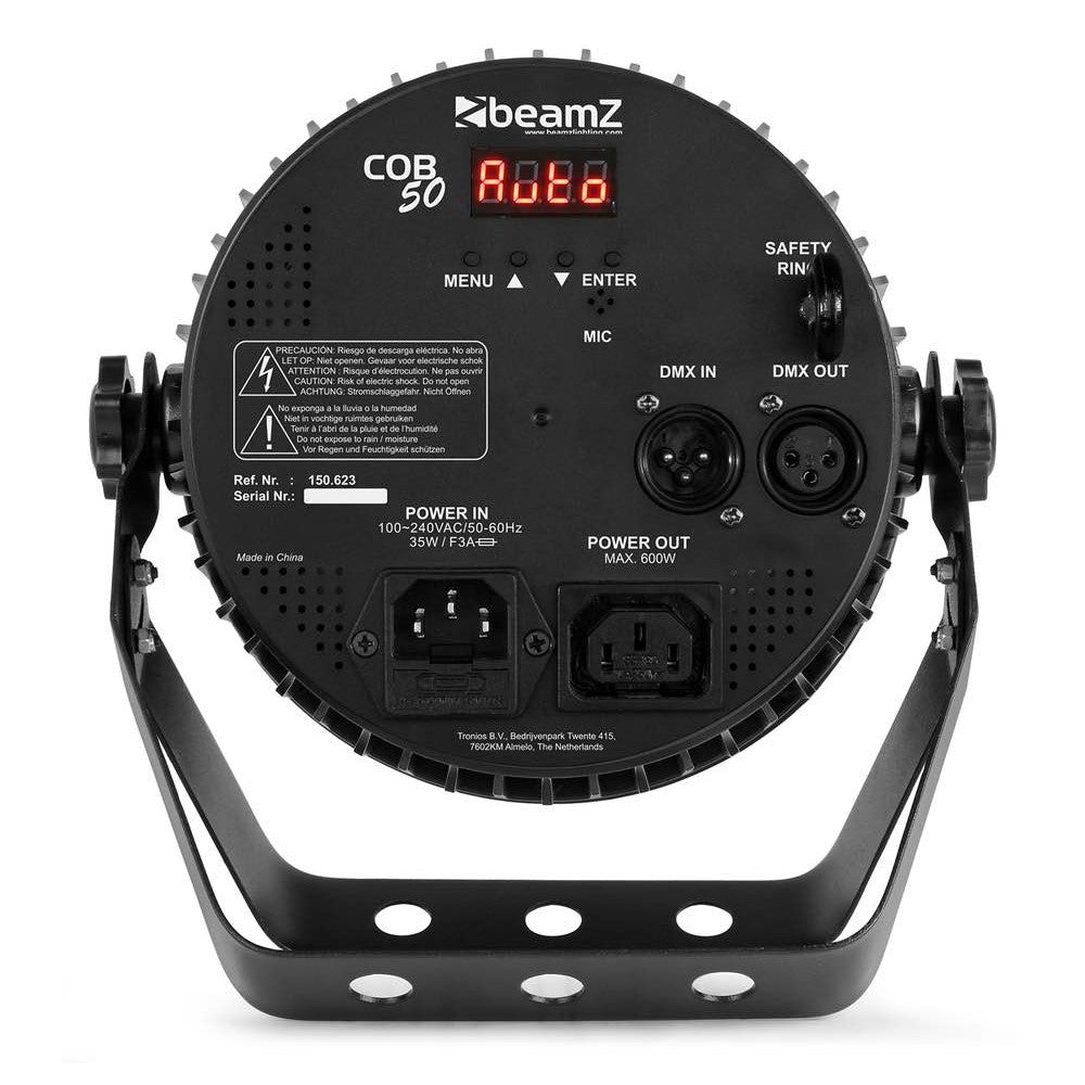 Beamz COB50 5in1 RGBWA PAR Light DMX