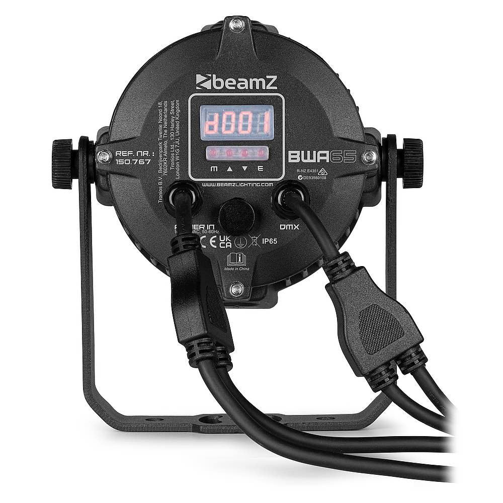Beamz BWA68 LED AluPAR IP65 5x8W RGBW IRC