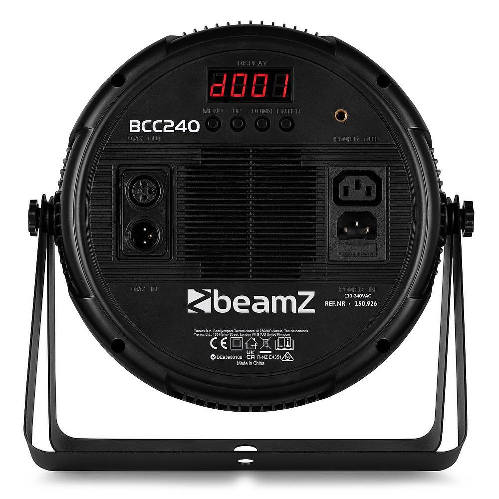 Beamz BCC240 FlatPar 27x6W 4in1 DMX IRC