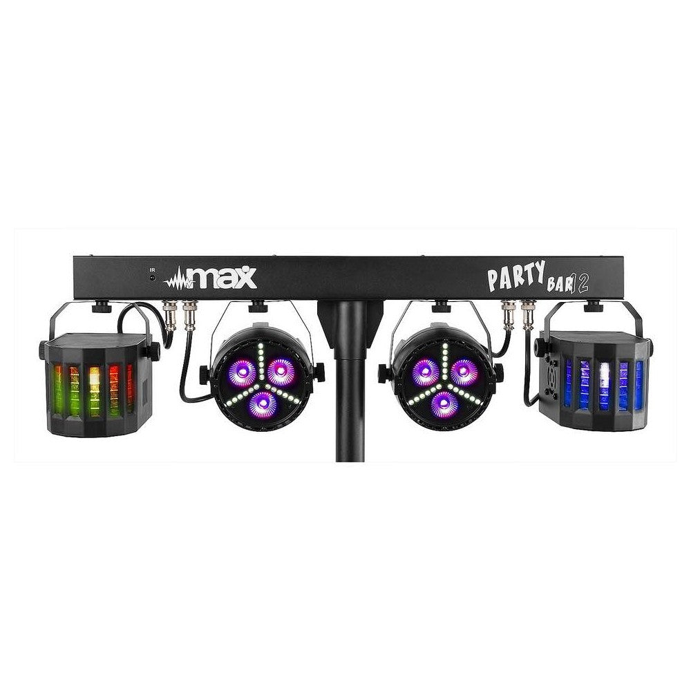 Beamz Partybar12 2x PARstrobe+2 x Derby