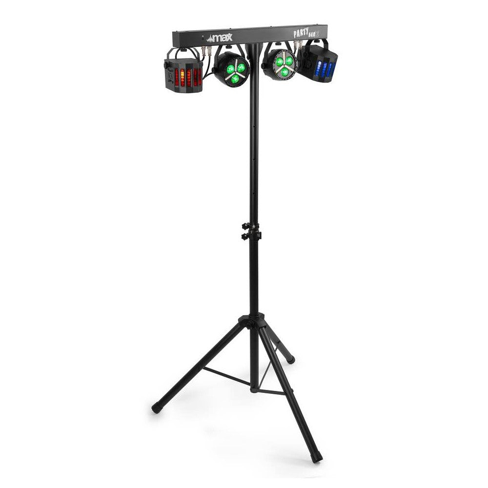 Beamz Partybar12 2x PARstrobe+2 x Derby