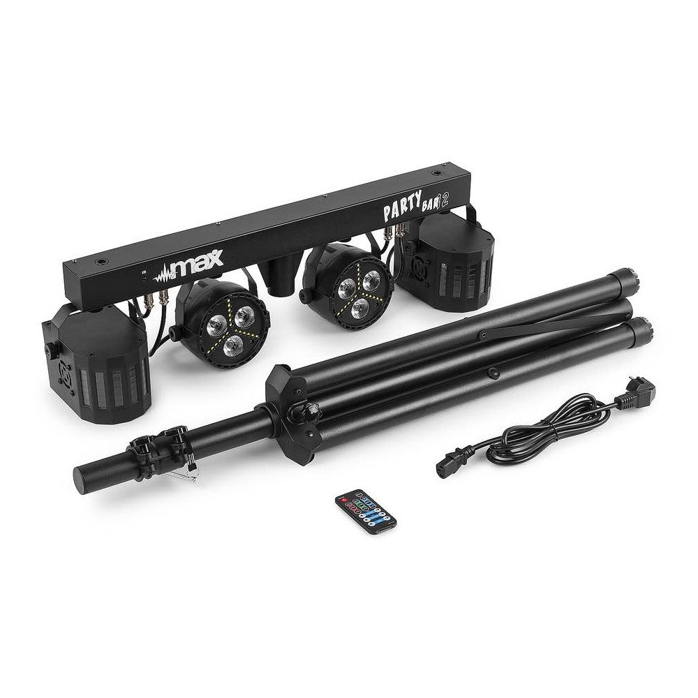 Beamz Partybar12 2x PARstrobe+2 x Derby