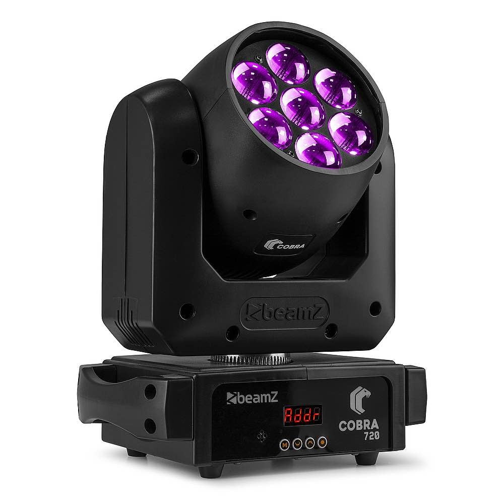 Beamz COBRA 712 LED Wash 7x12W zoom