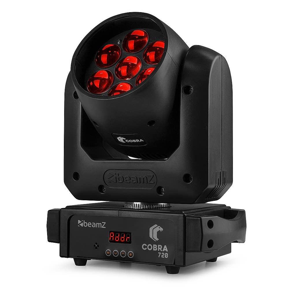 Beamz COBRA 712 LED Wash 7x12W zoom