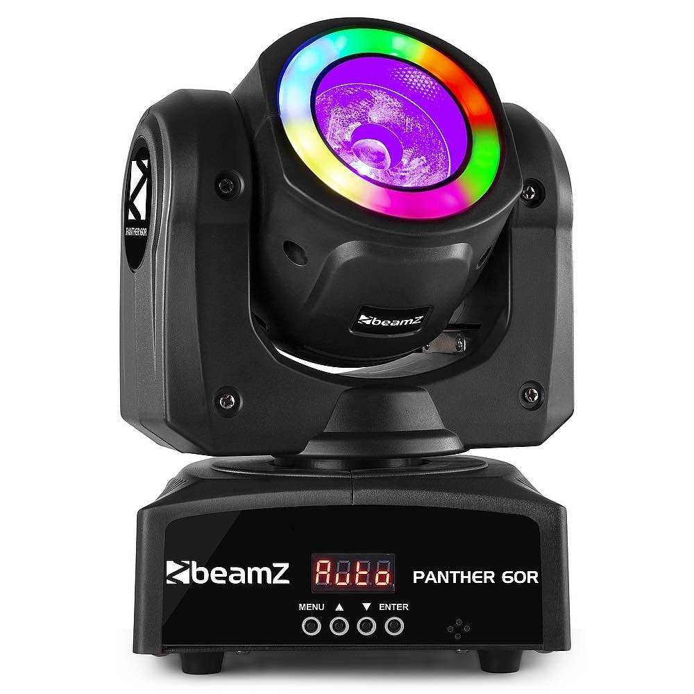 Beamz Panther 60R LED Beam Mov.Head+Ring