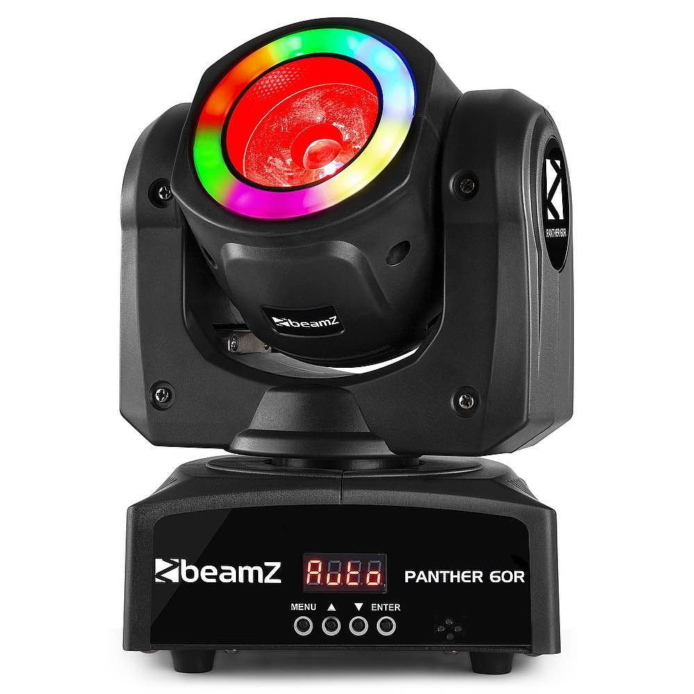 Beamz Panther 60R LED Beam Mov.Head+Ring
